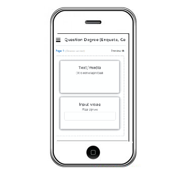Question Degree ondersteunt mobiele apparaten.